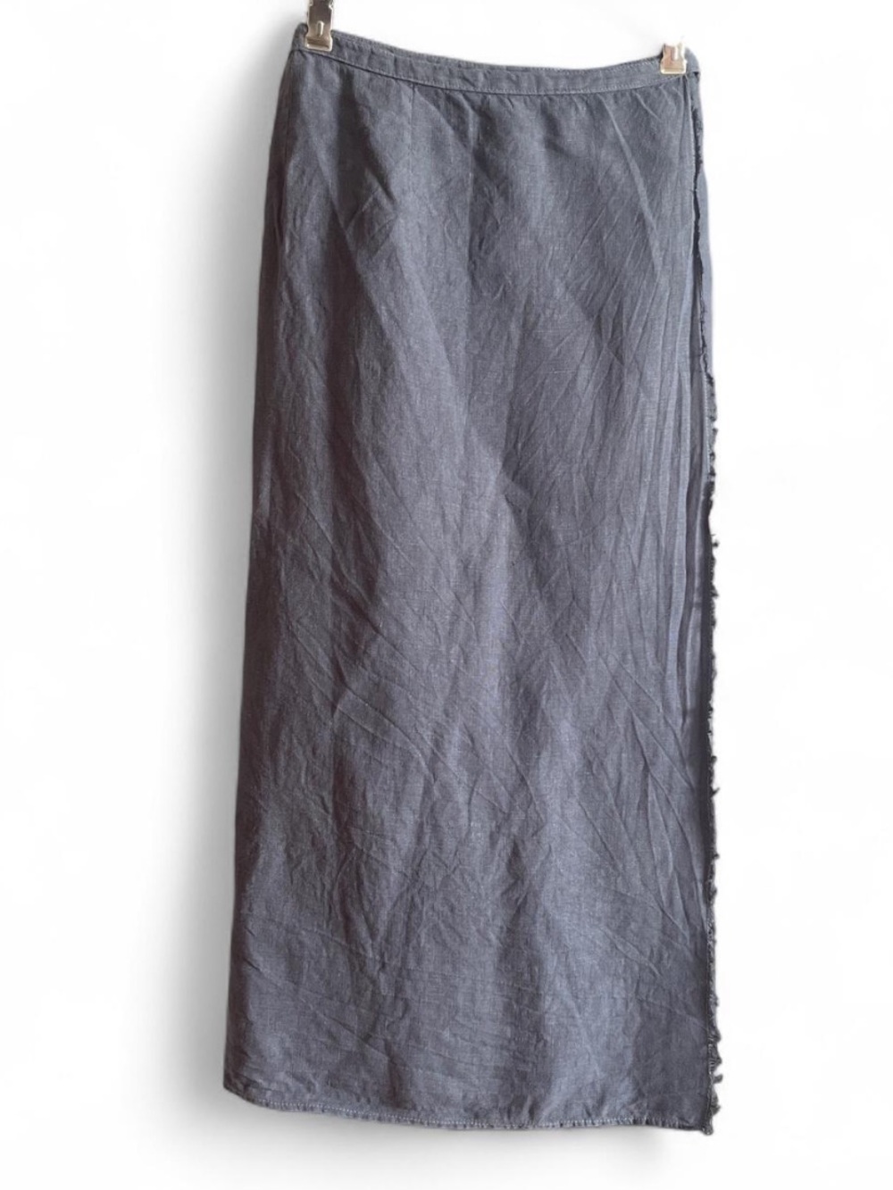 Zara Dusty Purple Linen Maxi Wrap Skirt